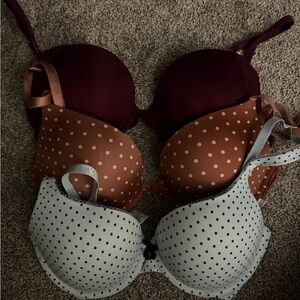 Victoria Secret set of 3. Dream Angels, Body by Victoria, Tshirt push up